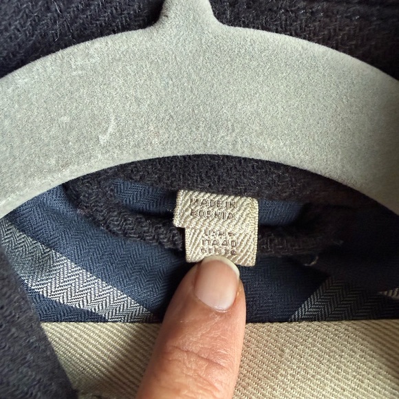 Burberry Brit Wool Toggle Coat, Navy | US 6 / UK 8 Excellent Condition - Picture 9 of 9